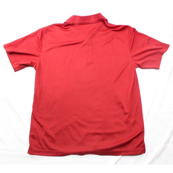 Izod Mens Advantage Performance Golf Polo Shirt Red Size L - Picture 8 of 8